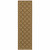 2' X 8' Brown Geometric Stain Resistant Indoor Outdoor Area Rug