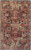 2' X 3' Red Tan And Black Abstract Power Loom Distressed Stain Resistant Area Rug