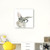 40" x 40" Watercolor Cutie Rabbit in Glasses Canvas Wall Art - 808230014763
