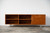 Retro Warm Natural Cherry And Steel TV Stand and Media Center