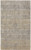 5' X 8' Gray Ivory And Gold Geometric Power Loom Distressed Area Rug