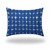 12" X 16" Blue And White Zippered Abstract Lumbar Indoor Outdoor Pillow Cover