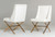 37" White Leatherette And Rosegold Steel Dining Chair