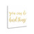 You Can Do Hard Things Gold 2 Wrapped Canvas Print Living Room Wall Art