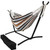 Sahara Stripe Classic 2 Person Hammock with Stand