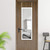 Wide White Framed Door Mount Mirror
