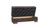 50" Brown Tufted Microfiber Storage Ottoman