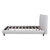 Light Gray Tufted Upholstered Queen Bed Frame