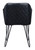 Set of Two Vintage Black Faux Leather Dining Chairs