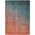 3' X 4' Gray and Red Orange Ombre Washable Non Skid Indoor Outdoor Area Rug