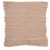 Blush Pink Textured Dots and Stripes Throw Pillow