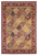 8'x11' Red Machine Woven Traditional Quatrefoil Indoor Area Rug