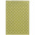 2' X 4' Green Geometric Stain Resistant Indoor Outdoor Area Rug
