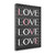 Love Love Love Love 4 Wrapped Canvas Print Living Room Wall Art