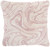 Pink Marbled Patterned Throw Pillow