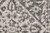 '9' Gray Ivory And Silver Round Abstract Stain Resistant Area Rug