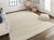 9' X 12' Ivory Wool Hand Woven Stain Resistant Area Rug