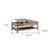 47" Taupe Wood Lift Top Coffee Table With Drawer And Shelf