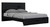 79" X 80" X 43" 4pc Eastern King Modern Black High Gloss Bedroom Set