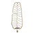 Tropical Gold Metal Leaf Wall Sconce