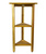 Hotel Natural Teak 32" Triangle Corner Shower Tiered Shelf