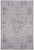 9' X 12' Gray And Ivory Floral Power Loom Distressed Stain Resistant Area Rug