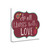 All Things With Love 3 Wrapped Canvas Print Living Room Wall Art