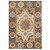 8' X 11' Ivory And Brown Oriental Power Loom Stain Resistant Area Rug