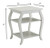 Cottage White Bow Leg Square End Table