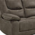 87" Gray Fabric Reclining USB Reclining Sofa With Black Legs