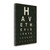 Eye Chart IV Wrapped Canvas Print Living Room Wall Art