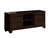 19" X 58" X 26" Merlot Wood Glass TV Stand TV Stand