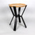 20" Natural Wood And Brown Manufactured Wood Round End Table