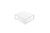 29.5" X 29.5" X 12" White Aluminum Coffee Table