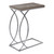 18.25" x 10.25" x 25" Dark Taupe Mdf Laminate Metal Accent Table