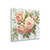 Vintage Roses On Driftwood 3 Wrapped Canvas Print Living Room Wall Art