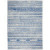 6’ x 9’ Ivory and Blue Distressed Area Rug