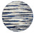 '9' Ivory Blue And Gray Round Abstract Distressed Stain Resistant Area Rug
