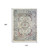 9' X 13' Ivory Blue and Gray Oriental Distressed Area Rug With Fringe