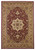 5'x8' Red Beige Machine Woven Floral Medallion Indoor Area Rug
