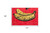 9' X 13' Red and Yellow Abstract Non Skid Area Rug