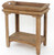 18" X 23" X 18" Natural, Rustic, Wooden - Table With Serving Tray Top