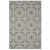 6' X 9' Grey Geometric Stain Resistant Indoor Outdoor Area Rug
