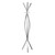 12" x 18" x 72" Silver Metal Coat Rack