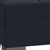 52" Dark Blue and Brown Chenille Tufted Storage Ottoman