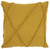 Dark Mustard Abstract Shaggy Detail Throw Pillow