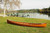 35.5" x 216" x 27" Wooden Canoe with Ribs