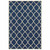 8’x11’ Blue and Ivory Trellis Indoor Outdoor Area Rug