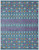 7’ x 10’ Blue Jewels Geometric Area Rug