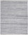 5' X 8' Gray Silver And Ivory Striped Hand Woven Stain Resistant Area Rug